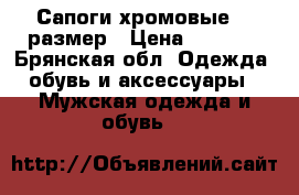 Сапоги хромовые 42 размер › Цена ­ 2 000 - Брянская обл. Одежда, обувь и аксессуары » Мужская одежда и обувь   